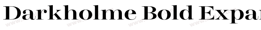 Darkholme Bold Expan字体转换